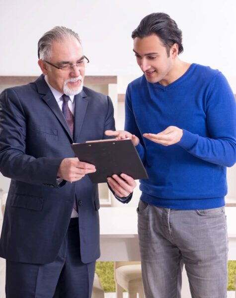 advisor meeting with business owner